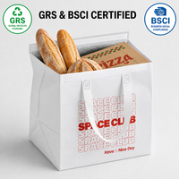 Großhandel Benutzerdefiniertes Logo Einweg-Vlies Isolierte Liefertasche Wasserdicht für Essenslieferung Restaurant
