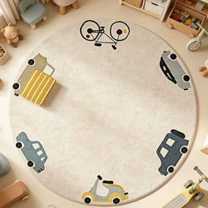 <span class=keywords><strong>Tapis</strong></span> légers pour enfants, <span class=keywords><strong>tapis</strong></span> rond de haute qualité, tufté à la main, lavable, durable, pour <span class=keywords><strong>chambre</strong></span> d'enfant, maison, crèche, sol - Product Image 1