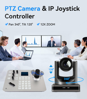 Anywii-controlador de teclado ptz, equipo de videoconferencia, cámara, 12X, 20X, 30X, SDI, NDI, IP, POE, USB