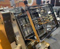 Machine automatique de fabrication de boîtes à lunch en papier, machine de fabrication de boîtes à hamburger en papier de table, prix avantageux