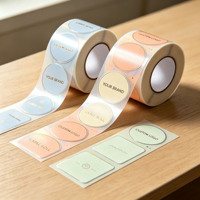 Étiquette en feuille d'or en gros, autocollant métallique personnalisé avec logo, étanche, pour sceller les pots de bougies, les flacons de parfum et les boîtes