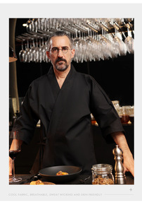 Uniforme de <span class=keywords><strong>chef</strong></span> japonais, vêtements de travail pour restaurant Izakaya Sushi, kimono de serveur, vêtements de <span class=keywords><strong>cuisine</strong></span> japonaise de style coréen - Product Image 4