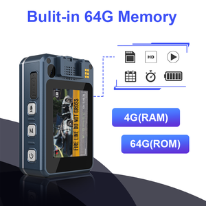 KINGTOP 4G vücuda takılan kamera IP67 su geçirmez 2K * 4K çözünürlüklü Video 30fps uzaktan vücut kamerası destek platformu canlı akış GPS