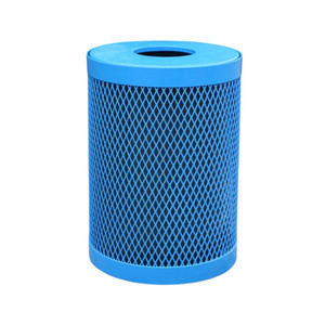 Contenedor de Basura Redondo de Malla Metálica para Exteriores, Cubo de Basura para Jardín, Calle, Reciclaje, Basurero Público Comercial de Acero - Product Image 2