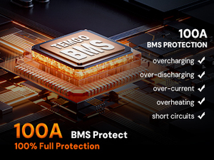 Baterai Lithium 12V 100ah 12.8v Lifepo4 dengan Bluetooth untuk Kendaraan Sistem AC Baterai RV - Product Image 5