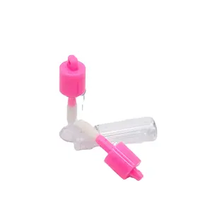 Pink mini key ring lip gloss tube, fashion simple fashion goods