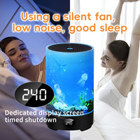 Diffuseur d'aromathérapie intelligent, humidificateur d'huiles essentielles avec lumière d'ambiance LED RGB, minuterie de sommeil pour la maison et le bureau