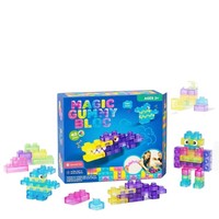 Bloques de Construcción de Gelatina, Juguetes Sensoriales Suaves y Elásticos para Aliviar el Estrés, Juguete Educativo de Plástico para Niños, Juego de 40 Piezas, Edades 4-6