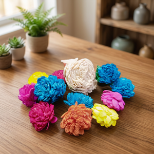 ดอกกุหลาบแห้งธรรมชาติรักษ์โลกสำหรับตกแต่ง ขนาดตามสั่ง สีแดง ยี่ห้อ Conifer - Product Image 3
