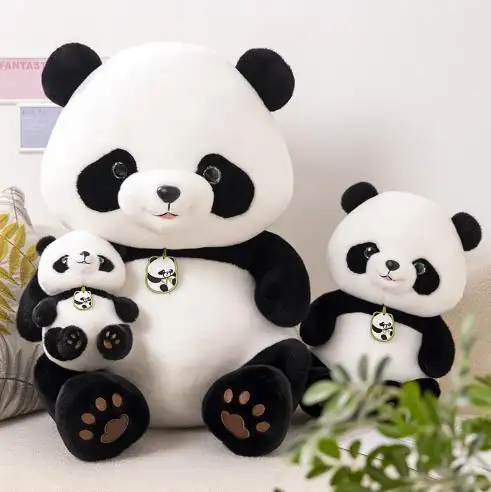Wholesale promotional panda plush toy bear stuffed animal toys plush panda custom plush panda cushion