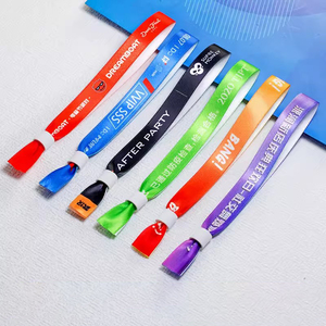 Bracelets en tissu tissés imprimés imitation antique personnalisés pour les foires du livre, designs à thème littéraire, cadeaux promotionnels originaux - Product Image 4
