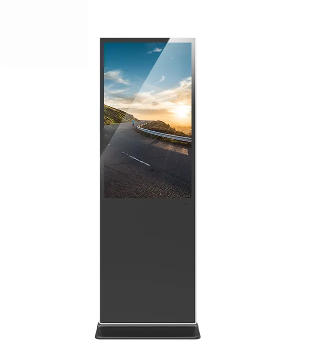 Free CMS Software Floor Standing Digital Signage Advertising Machine 40 Inch 43 Inch 4K Smart Multimedia LCD Advertising Screen