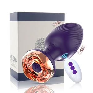 ปลั๊กซิลิโคนสำหรับทวารหนักสำหรับผู้ใหญ่และชายหญิงพร้อมรีโมตคอนโทรลกุหลาบไฟฟ้าแบบสั่นได้9โหมด - Product Image 6