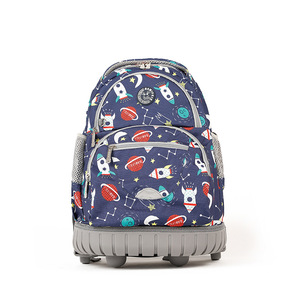 Tas Sekolah Troli Anak Gaya Korea Motif Anime Kartun Tali Bantalan Udara Reflektif Pengaman Siswa SD - Product Image 5