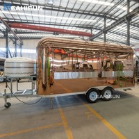 Chariot de vente ambulant entièrement équipé pour café, glaces, churros, pizzas, fleurs et traiteur – Food Truck mobile