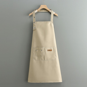 Grembiule da Chef Personalizzato con Logo per Ristorante, Bar, Caffè, Senza Maniche, con Tasche, in Tela di Cotone - Product Image 6