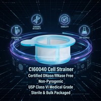 Tamis en nylon stérile jetable de cellules de filtres de laboratoire de 40um 70um 100um emballé individuellement