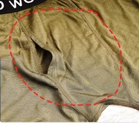 Boxers en laine mérinos de haute qualité pour hommes Sous-vêtements mi-hauteur personnalisables avec tissu tricoté respirant Fabrication en usine