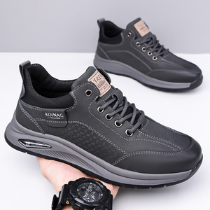 โคอินากรองเท้าผ้าใบหนังลำลองสำหรับบุรุษส้นเตี้ยระบายอากาศได้ดีรองเท้ากีฬาสำหรับสำนักงานขนาด 2 - Product Image 2