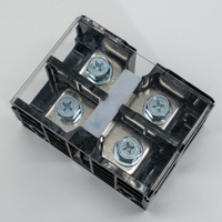 SCED vente en gros 2 pôles PC UL94 bornier connecteur 200A personnalisé 31.00mm CE CUL Rail bornier avec couvercle