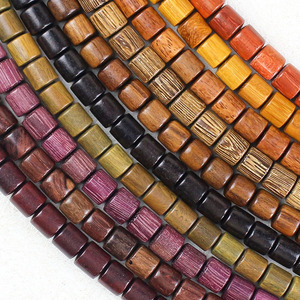 Sandalwood <b>Bracelets</b> 6-8mm Rectangle Beads 108-Piece Wooden Rosary For Meditation Jewelry - Product Image 1
