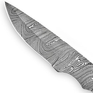 Cuchillo de Caza y Camping de Acero de Damasco Hecho a Mano con Mango Natural Personalizado para Supervivencia al Aire Libre, Equipo de Camping y Caza - Product Image 2