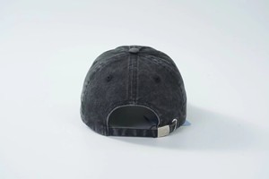 Casquette de baseball personnalisée avec logo, effet délavé contrastant, en coton vieilli, non structurée, 6 panneaux, boucle métallique, style streetwear, cadeau promotionnel - Product Image 3