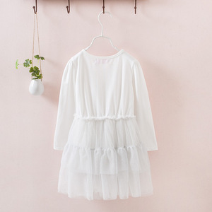 Wholesale Children Clothing Wear Long Sleeve Party Dress With Bow for Kids Baby Girls From China Supplier - Product Image 5