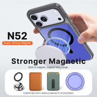 Étui magnétique fin et confortable pour iPhone 18 17 16 Plus Pro Max avec panneaux de couleur interchangeables et designs personnalisables