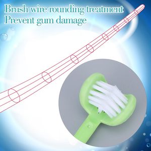 Brosse à dents à trois faces pour un nettoyage en profondeur, brosse à dents multi-angles pour les soins bucco-dentaires quotidiens - Product Image 3