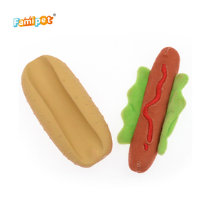 Toptan özel <span class=keywords><strong>Pet</strong></span> köpek çiğnemek oyuncak Hotdog seti gıcırtılı köpek oyuncak - Product Image 1