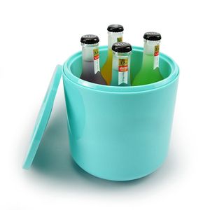 Cubo de <span class=keywords><strong>Hielo</strong></span> de Latón Plateado de Gran Tamaño de 10L <span class=keywords><strong>con</strong></span> <span class=keywords><strong>Tapa</strong></span> Negra, Cubo de <span class=keywords><strong>Hielo</strong></span> para Cerveza, Champán y Vino - Product Image 4