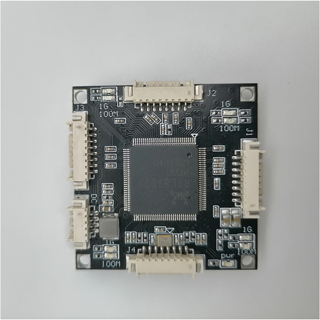 High Quality Switch PCBA 4 8-wire Full Gigabit RJ45 Interfaces DC Power Supply for Industrial Computer