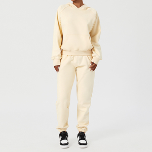 <span class=keywords><strong>2023</strong></span> femmes C47 automne <span class=keywords><strong>hiver</strong></span> à capuche ample sport loisirs pull ensemble rembourré cent poches brodé motif cheville pour - Product Image 2