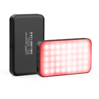 Lumière vidéo et photo LED RGB rechargeable avec température de couleur réglable, éclairage de studio portable pour maquillage et téléphone