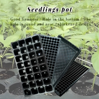 Plateaux de semis pour la propagation des plantes, grands plateaux de pépinière à 50 alvéoles, réutilisables, taille personnalisée, noirs, en PS respirant