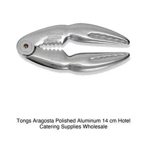 Pinces à homard en aluminium poli de 14 cm - Product Image 2