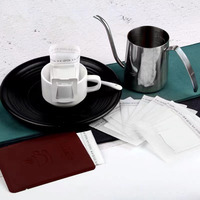 Sac en papier scellé Kraft emballage de café ensemble de filtres à café portables filtre à café goutte à goutte sac d'oreille suspendu