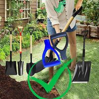 Manche de pioche de type D, tête en plastique épaissie, manche en bois, manche d'outil domestique et agricole, manche de pioche multi-styles long
