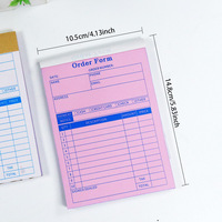 Blocs de factures personnalisés sur mesure / Carnets de reçus autocopiants / Livrets de reçus – Impression numérique couleur intégrale – Lot de 46 pièces – Dos gaufré et couché