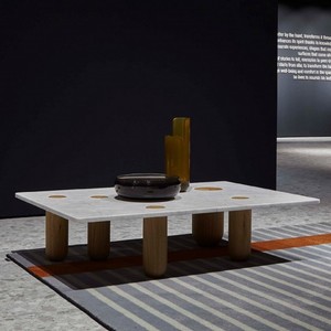 Antonio Lupi tavolino in legno resistente con pietra Set salotto rettangolare e mobili da pranzo per uso domestico - Product Image 1