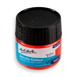 Colore Acrilico Mont Marte 100ml - Vernice Acrilica Artistica Rosso Vermiglione - Product Image 2