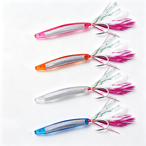 Esca Artificiale Cheery OEM 6cm 1.2g con Fiocco a Forma di Angolo per Pesca a Traina in Acqua Salata, per Sgombro Spagnolo, GT, Trevally - Product Image 1