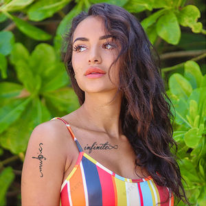 Bxtats 15 jours durables Semi-Permanent étanche doigt <span class=keywords><strong>tatouage</strong></span> en forme <span class=keywords><strong>de</strong></span> <span class=keywords><strong>coeur</strong></span> anglais citations fleur <span class=keywords><strong>de</strong></span> Lotus blanc corps temporaire - Product Image 3