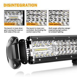 Système d'éclairage automobile 12 \ "15 \" 22 \ "42 \" pouces pédalier LED <span class=keywords><strong>Quad</strong></span> 4 rangées <span class=keywords><strong>4X4</strong></span> barre lumineuse de voiture nouveau pour camion - Product Image 3