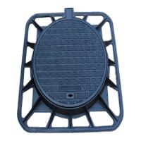 Couvercle de regard en fonte ductile robuste personnalisé pour les installations routières, services de fonderie de sable, traitement de surface OEM/ODM sur mesure