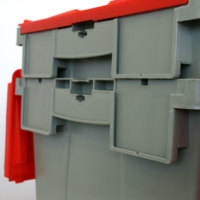 Conteneurs de Stockage Industriels Grande Capacité Empilables en Plastique "Hot Selling", Bac de Manutention Robuste pour Logistique et Déménagement