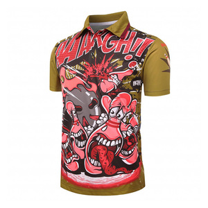 เสื้อโปโลพิมพ์ลายการ์ตูนตามสั่ง แขนสั้น ทรงเข้ารูป ผ้าโมดอล สำหรับงานโปรโมชั่น - Product Image 1