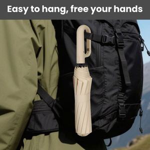 Contemporary Limited - Time Offer Folding Umbrella Convenient Affordable Umbrella with Bag <b>Hook</b> - Product Image 2