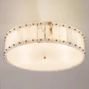 Modern Marble <b>Ceiling</b> <b>Light</b> 400xH210mm LED Cold White Surface Mounted Chandelier For Living Room Bedroom Hall - Product Image 1